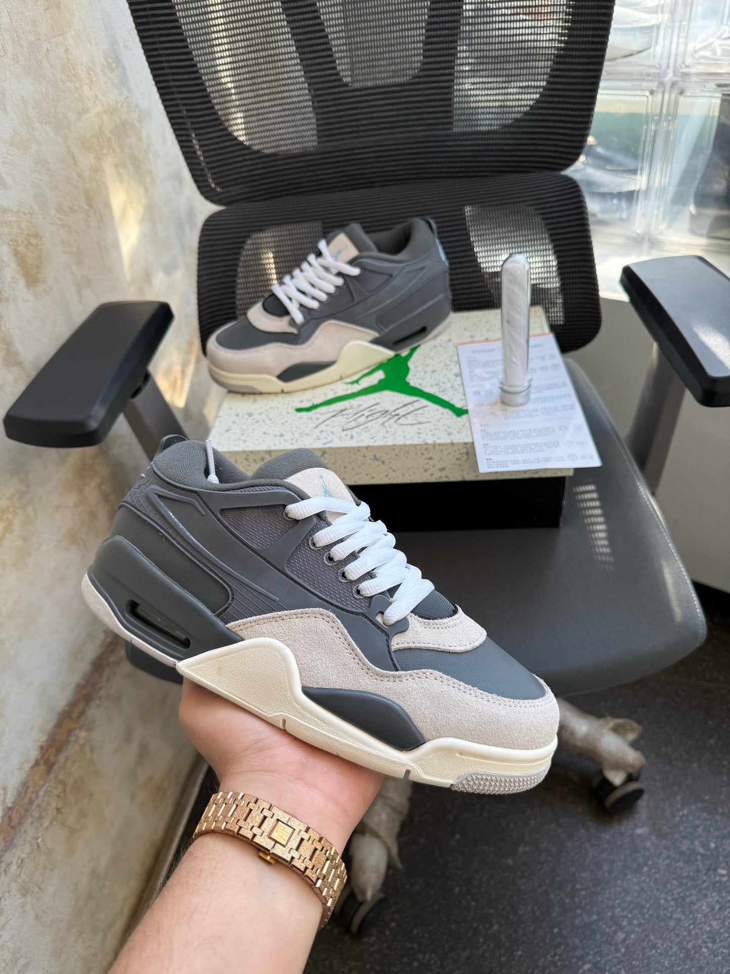 NIKE AIR JORDAN 4 “IRON LIGHT GREY”