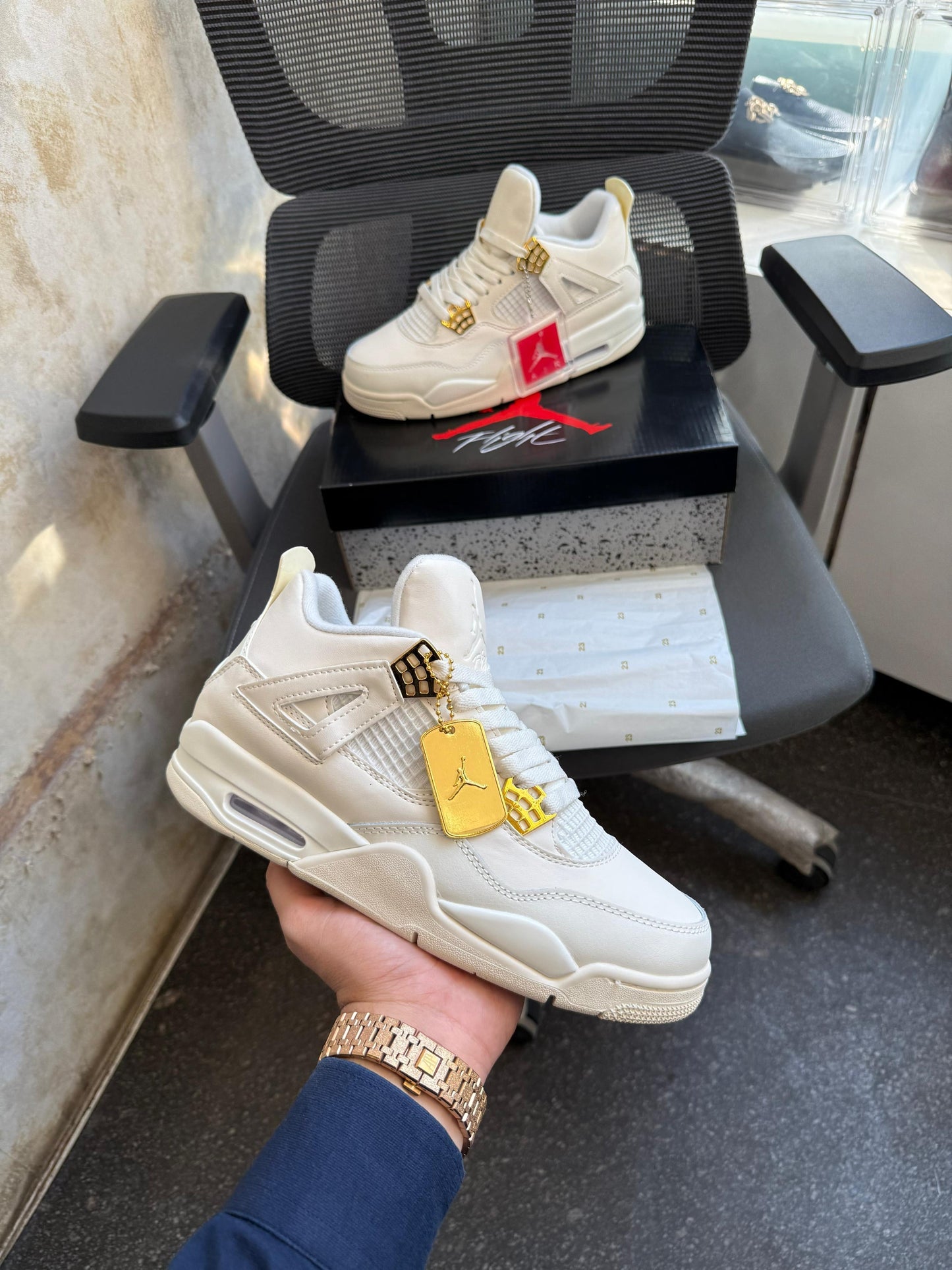 Retro 4 x “METALLIC GOLD”