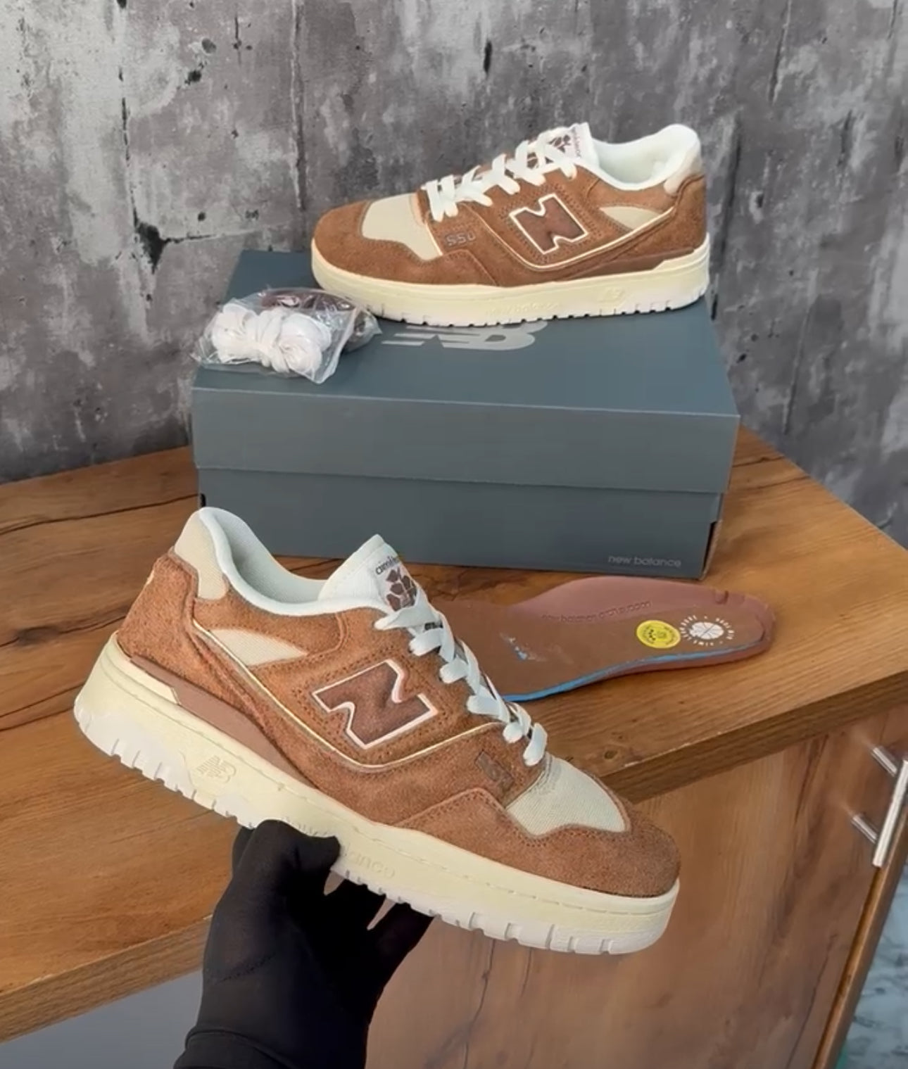 New Balance 550 x Dore brown beige🔥👟