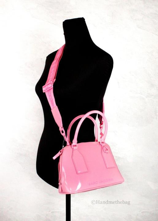 Marc Jacobs Small Citronelle Patent Leather Dome Satchel Crossbody Bag