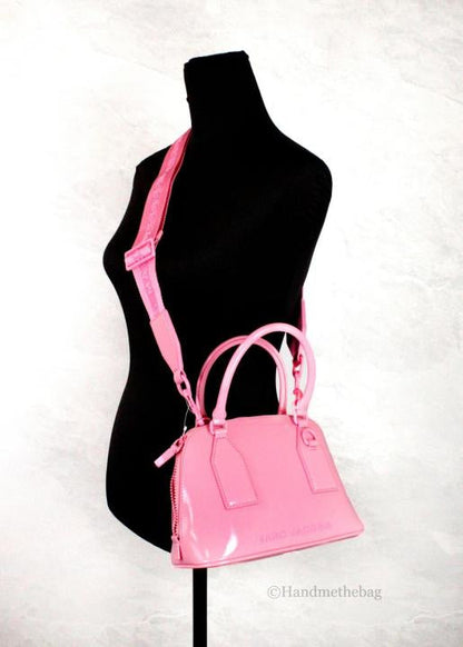 Marc Jacobs Small Citronelle Patent Leather Dome Satchel Crossbody Bag