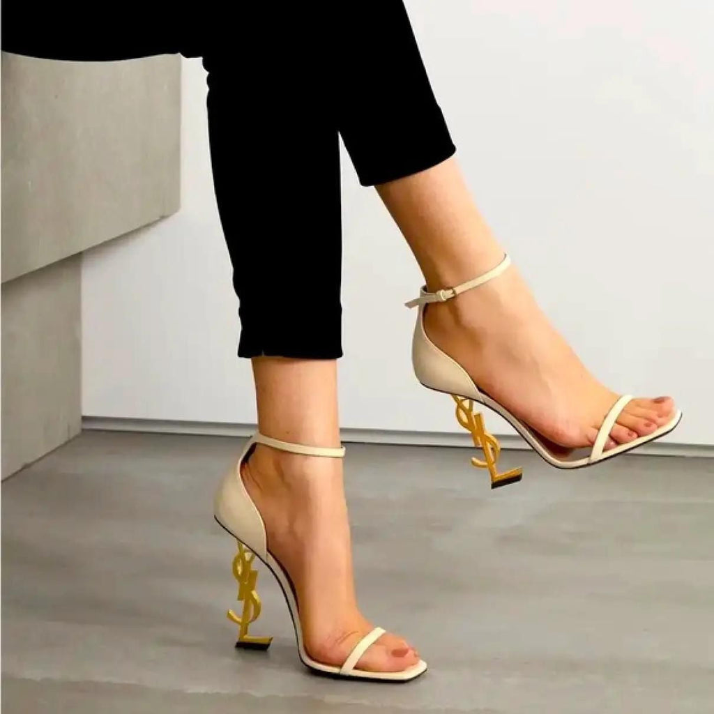 YSL Opyum Heels 'White'