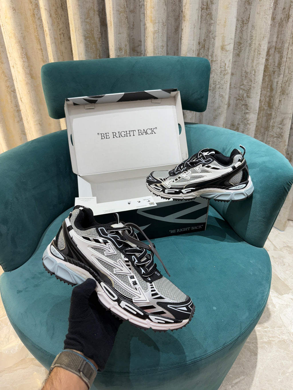 OFF-WHITE Right Back 🔥🫀”Grey-black”