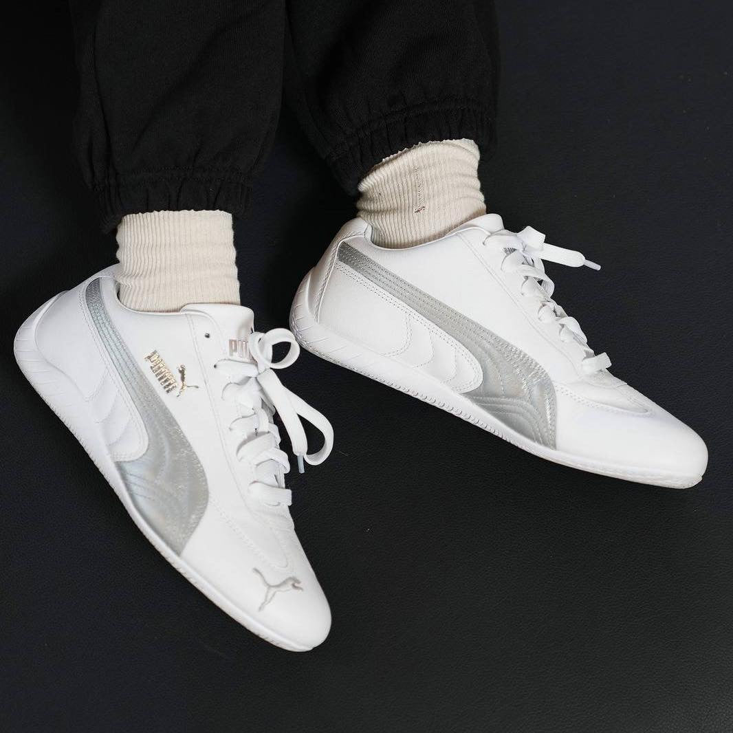 Puma speedcat  leather white/silver👟🔥