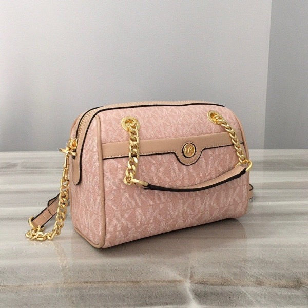 Michael Kors Blair Boston ( Beige/white/ pink )🤍🩷