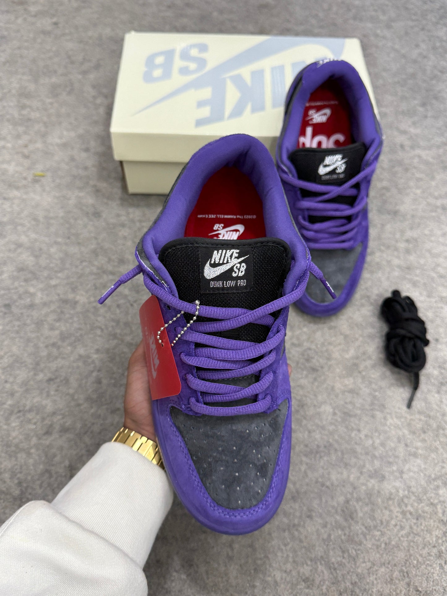Nike SB Dunk x Supreme 'ink/iron Grey'