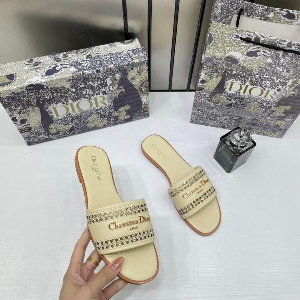 Christian_Dior_D-Lane_Slide_Beige_Flats_Openwork_Microcannage_Motif