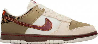 Dunk Low 'Khaki team red leopard'