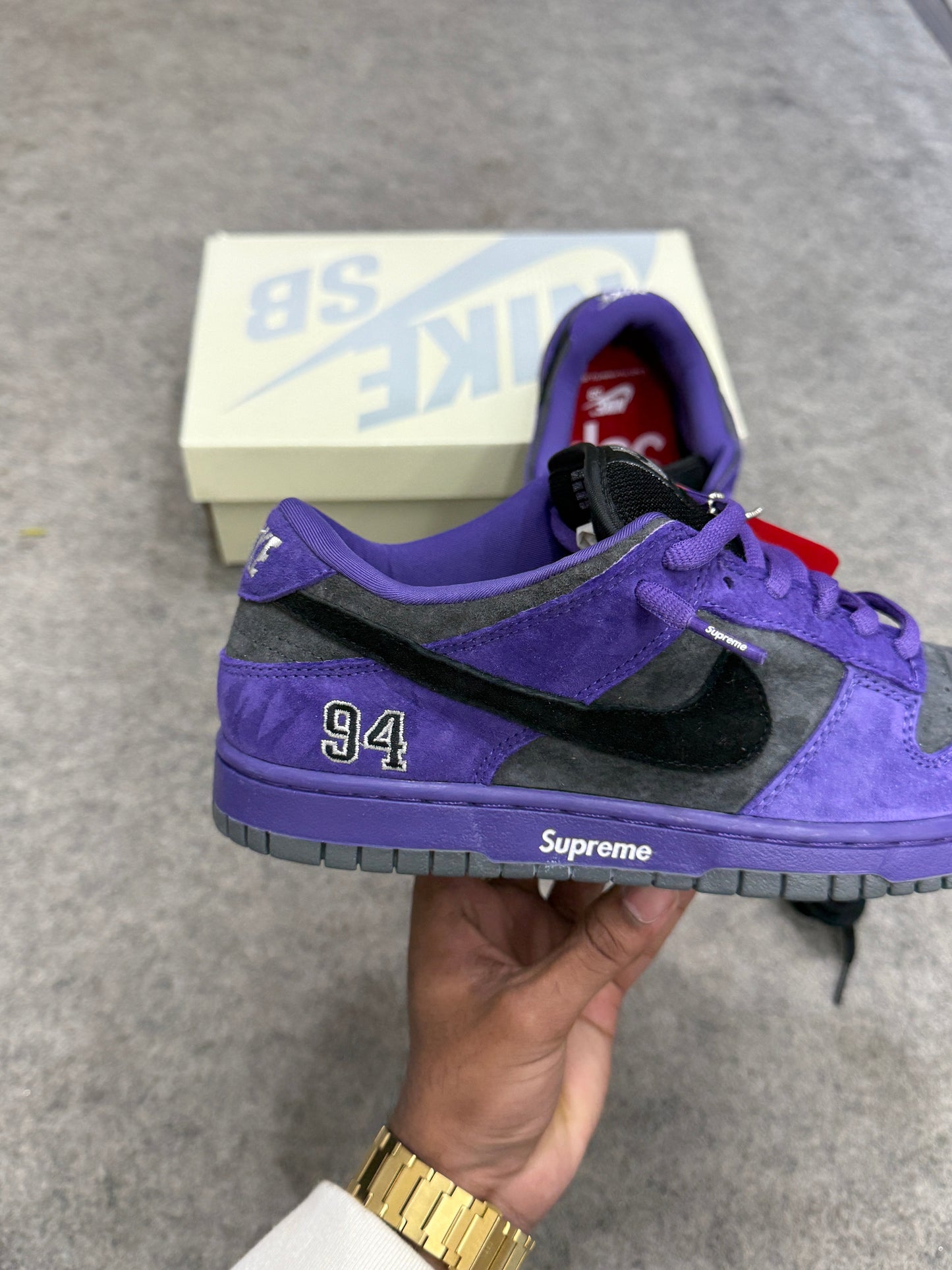 Nike SB Dunk x Supreme 'ink/iron Grey'