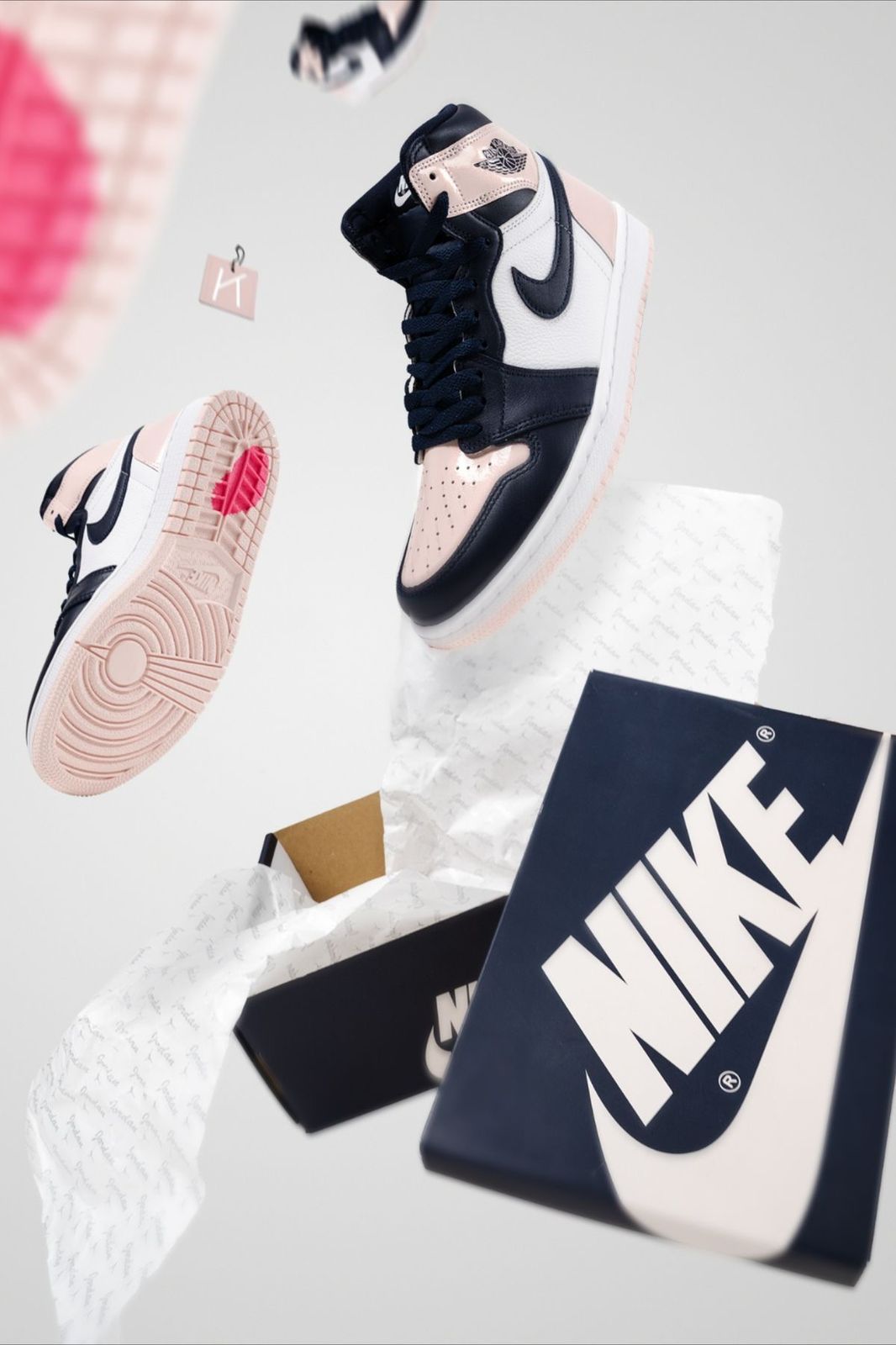 AJ1 High 'BubbleGum' (womens)💗