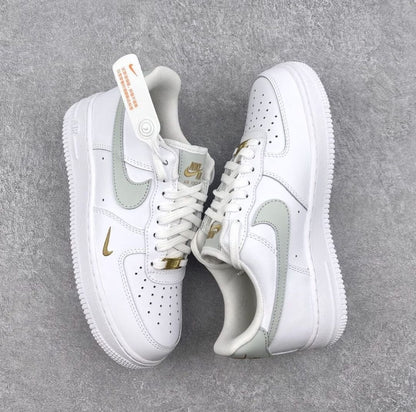 Airforce 1 White “MINI GOLD” Swoosh