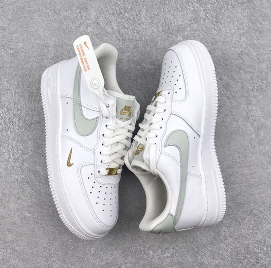 Airforce 1 White “MINI GOLD” Swoosh