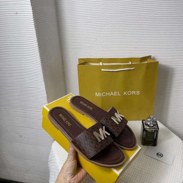 Michael_Kors_MK_Kippy_Leather_Slide_Flats_Embossed_Logoprint