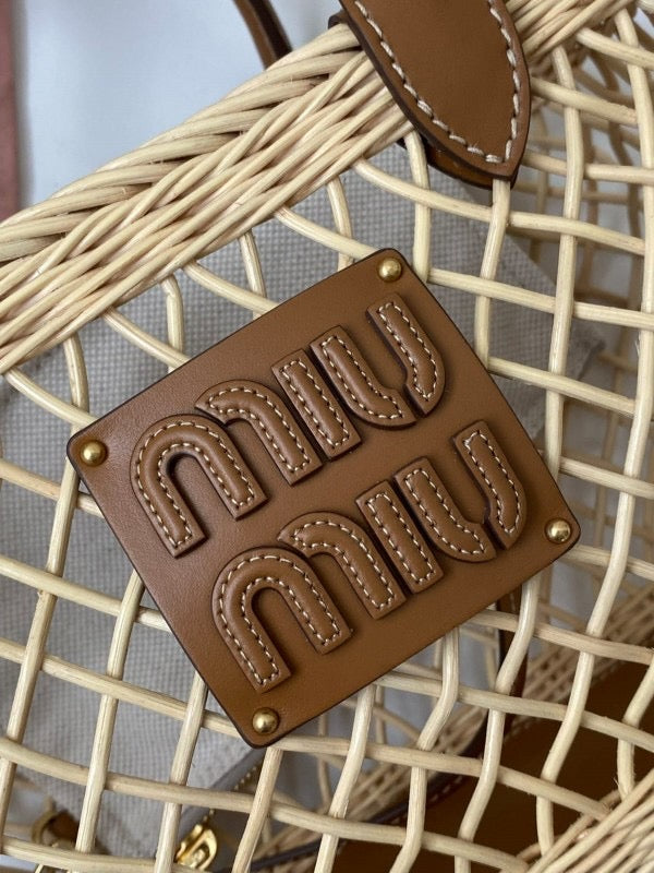 Miu Miu Woven Fabric Handbag(Brown)🤎⚡*