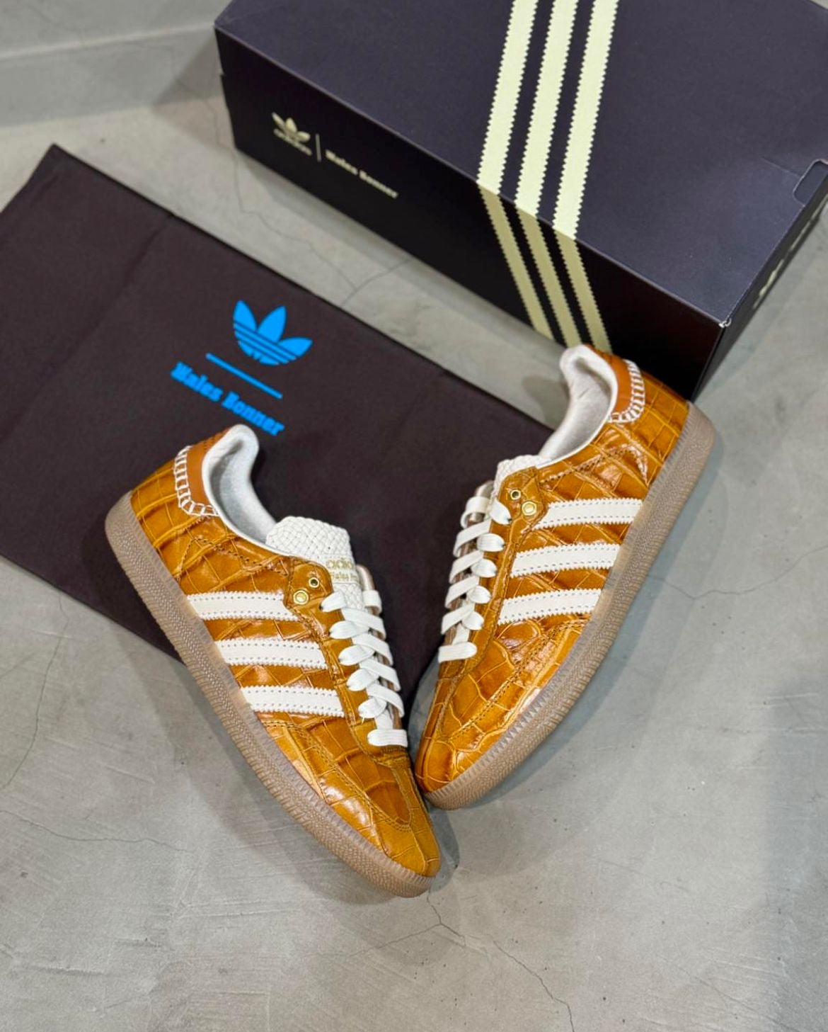 ADIDAS SAMBA x WALES BONNER BROWN