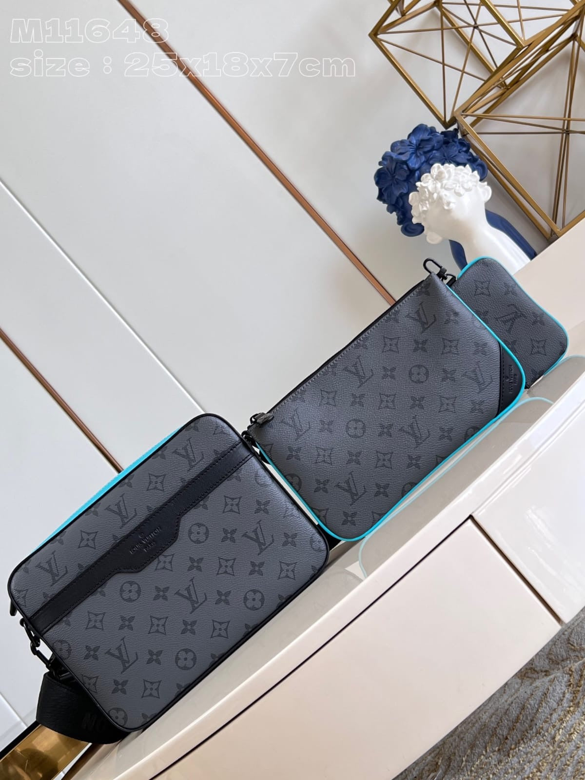 Louis Vuitton LV Virgil Abloh Trio Messenger Multi Crossbody Bag