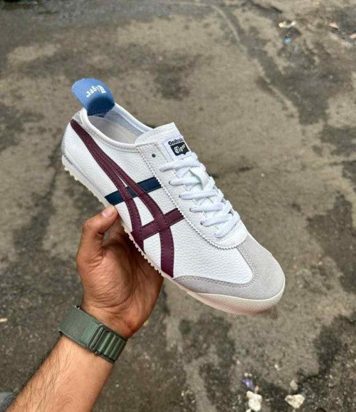 TIGER MEXICO 66 DARK BROWN WHITE