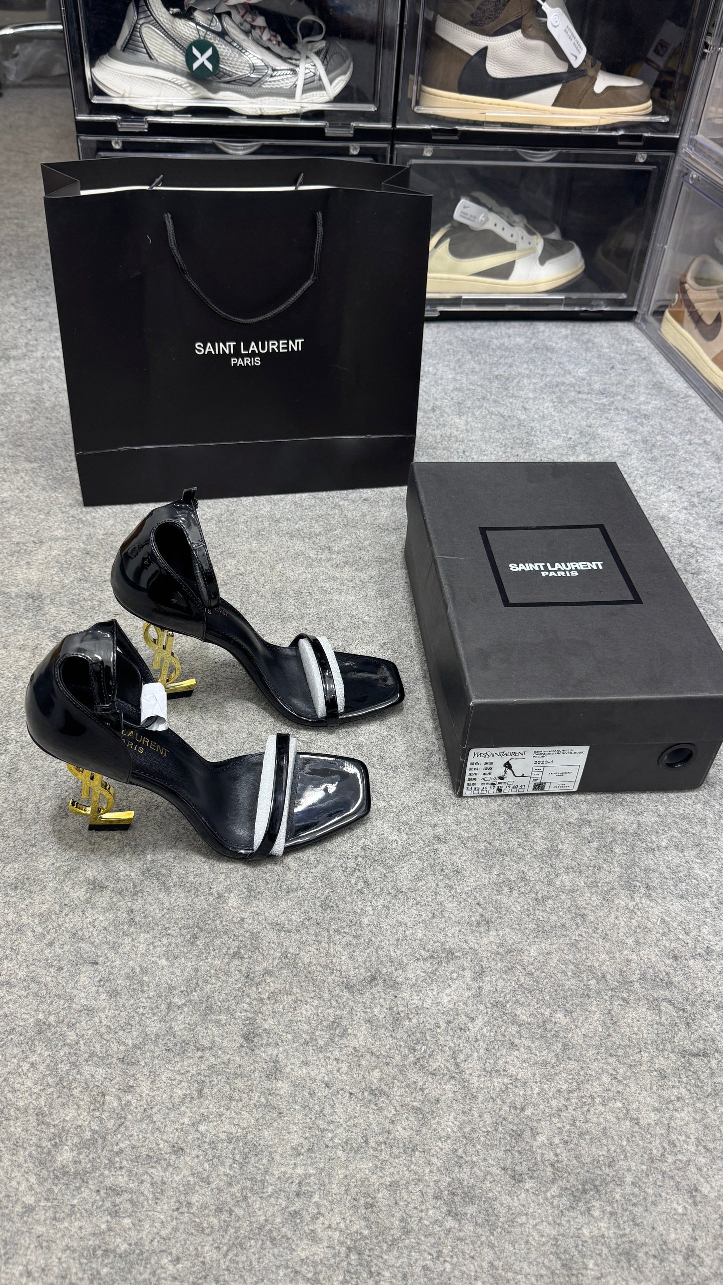 YSL Opyum Heels 'Black/Gold'