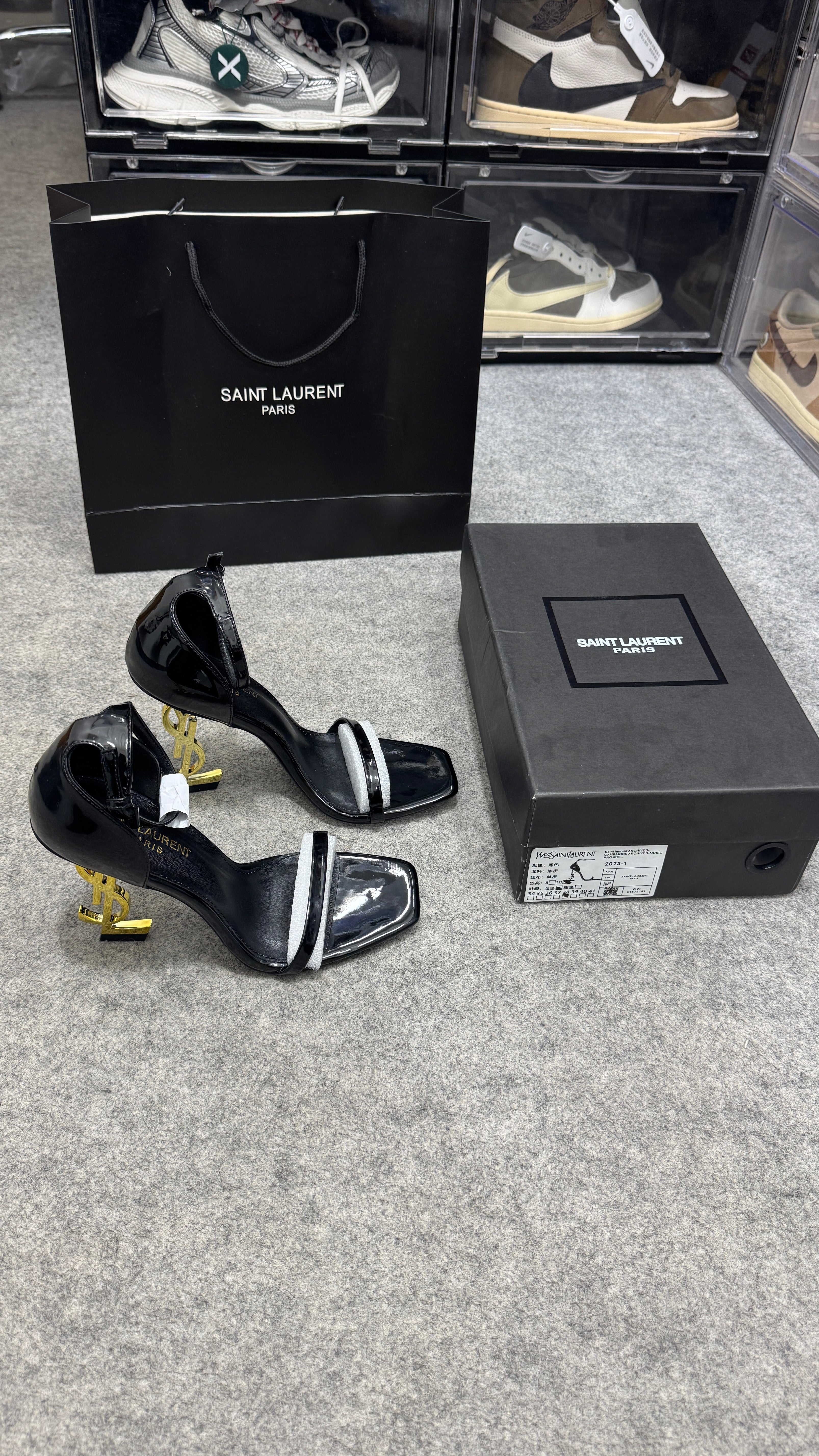 YSL Opyum Heels 'Black/Gold'