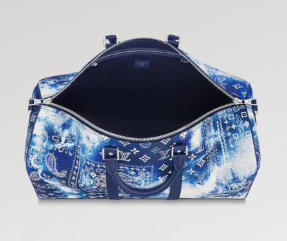 Vuitton Keepall Bandouliere 50 Monogram Bandana Logo Weekend Travel Bag