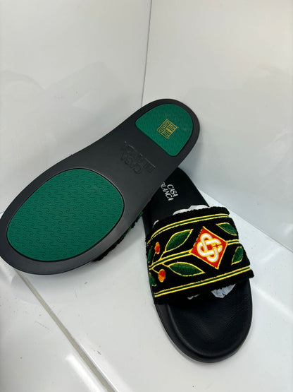 CASABLANCA Laurel Slides Black Premium