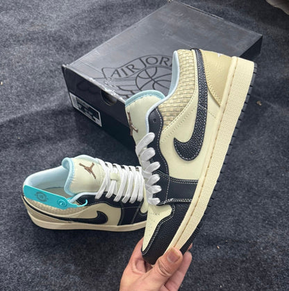 AJ 1 Low Coconut Milk Black Muslin