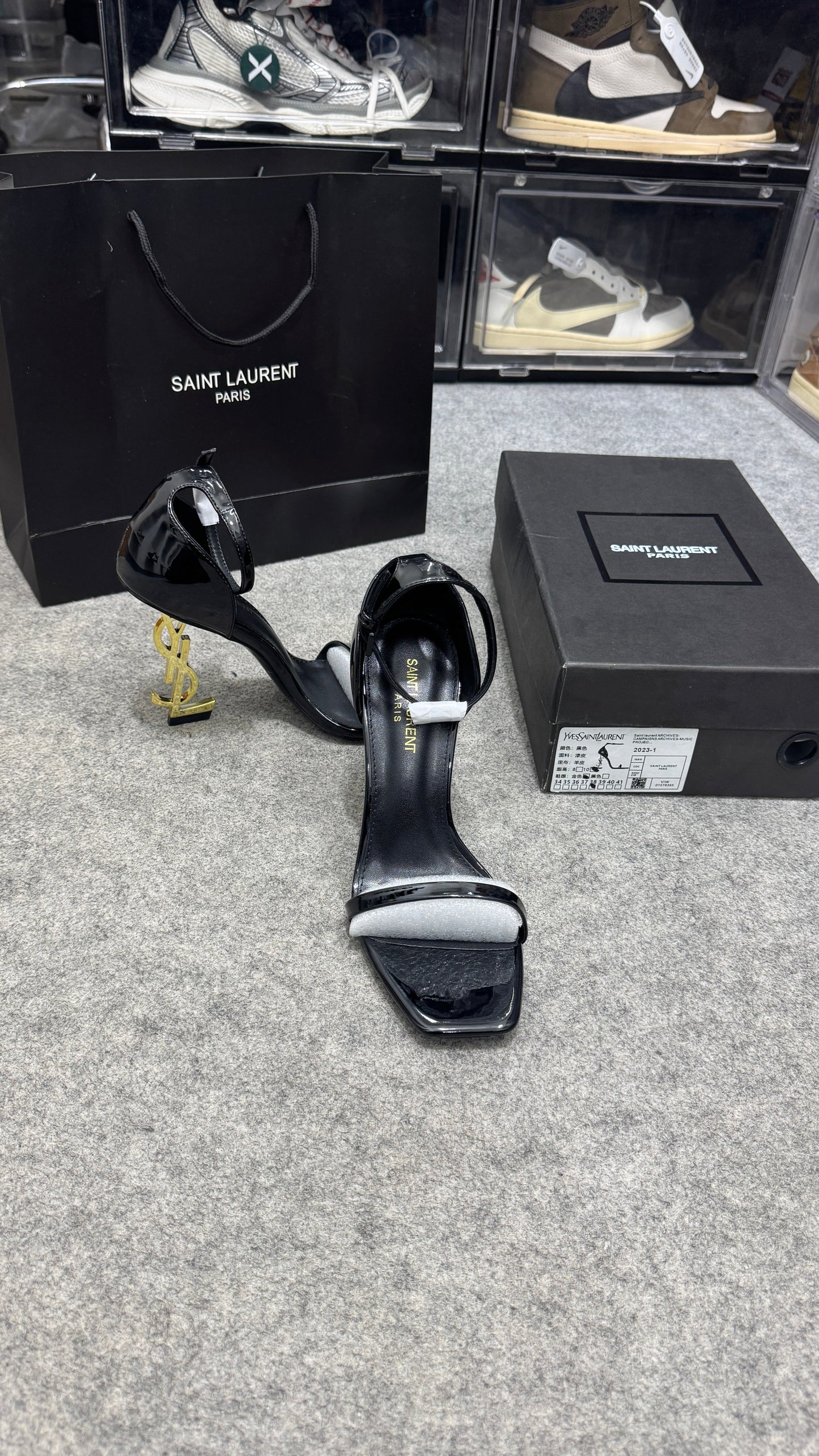 YSL Opyum Heels 'Black/Gold'