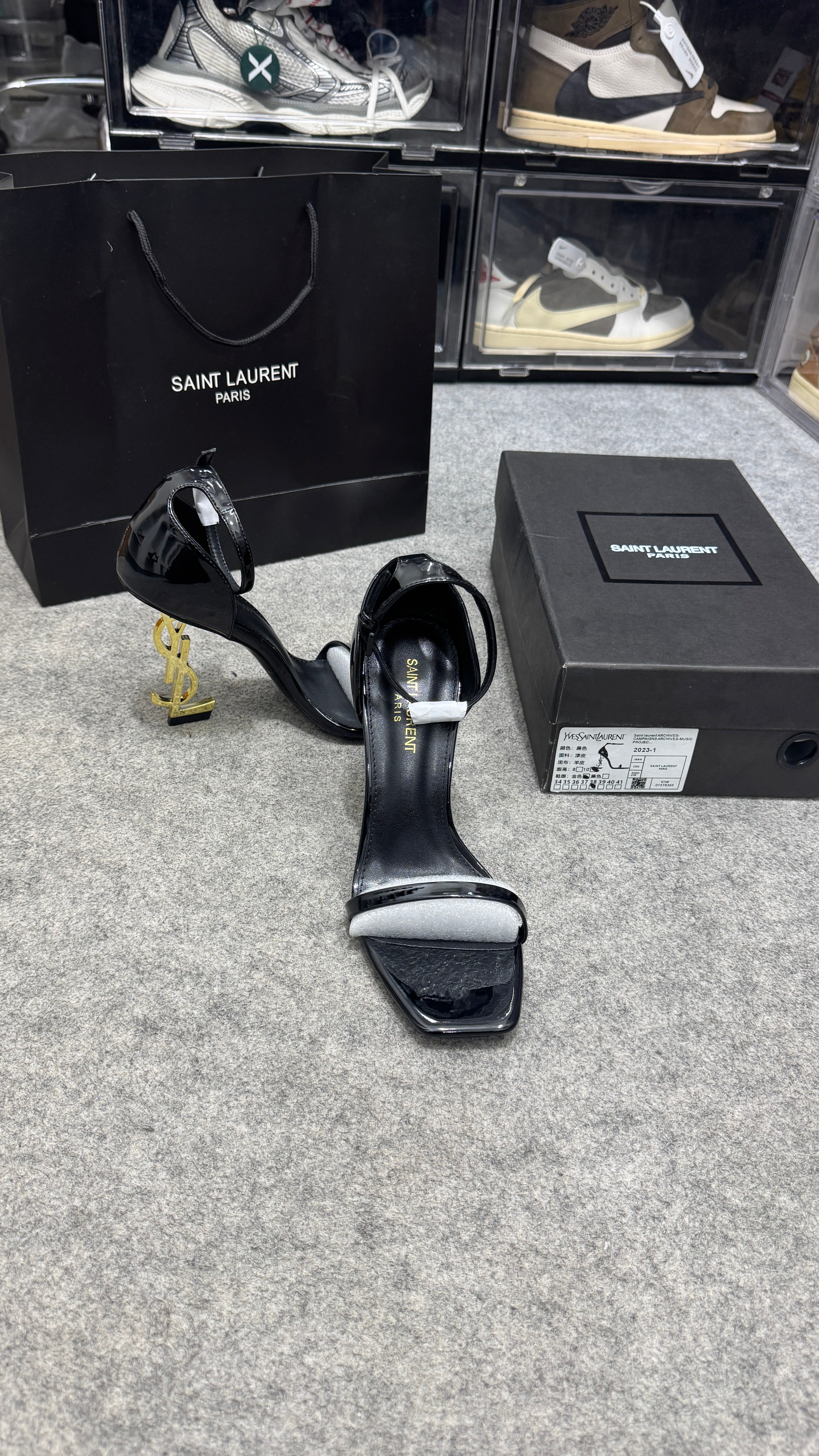 YSL Opyum Heels 'Black/Gold'