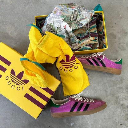 Adidas x Gucci Gazelle 'Pink Velvet'  Sale 💍