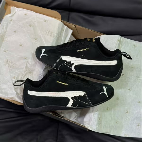 Puma x Balenciaga Speedcat Suede Distressed 'BLACK'