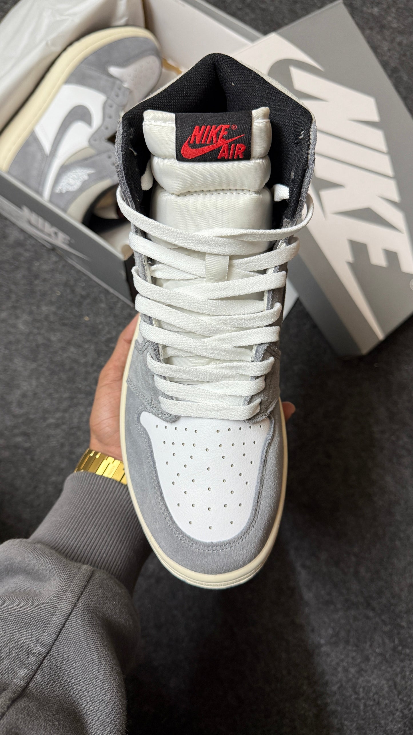 AJ 1 High 'Washed Grey'