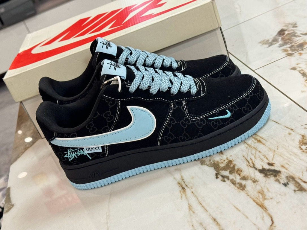 NIKE AIRFORCE-1 LOW ( GUCCII GG BLUE 2025)