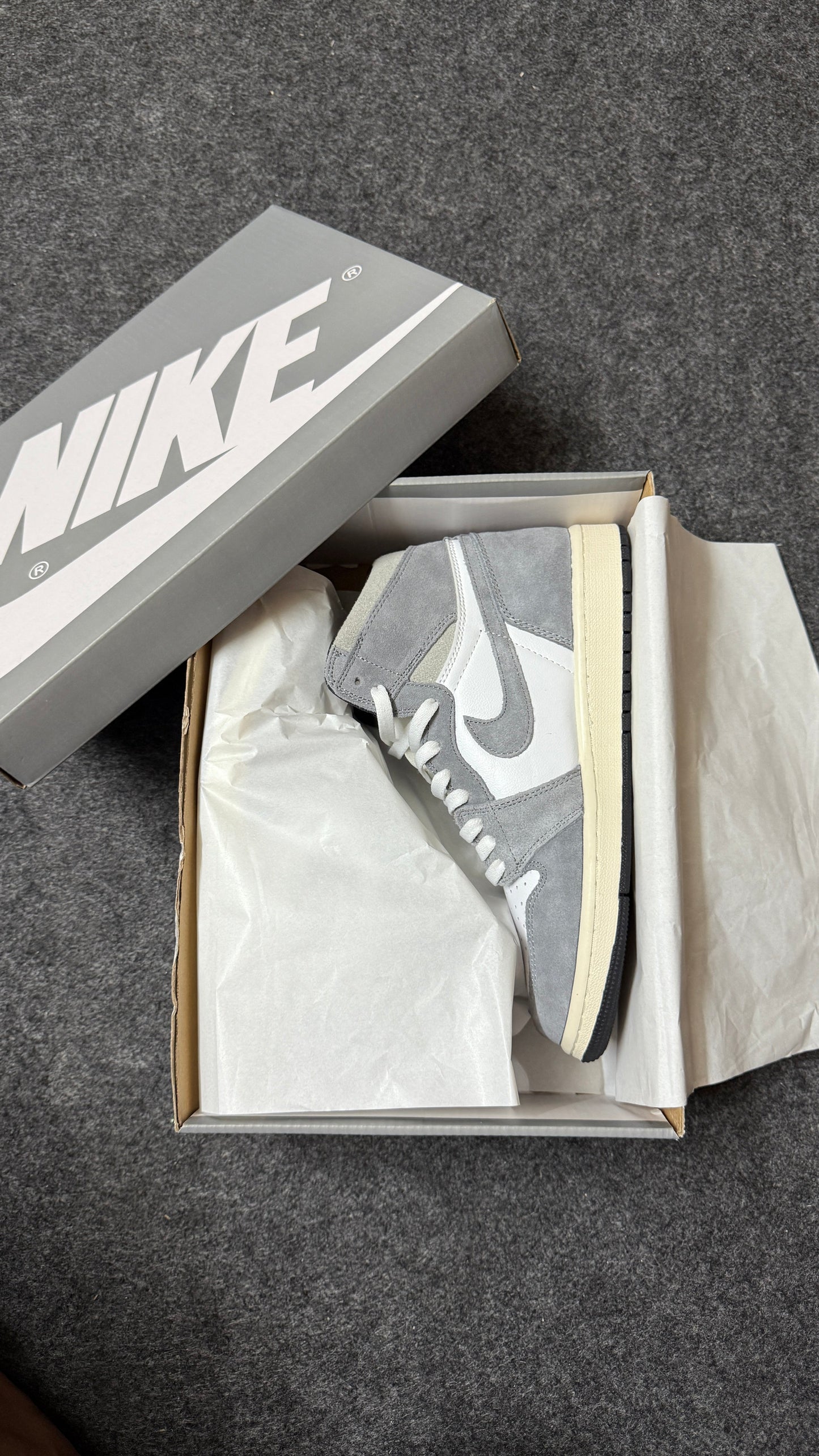 AJ 1 High 'Washed Grey'