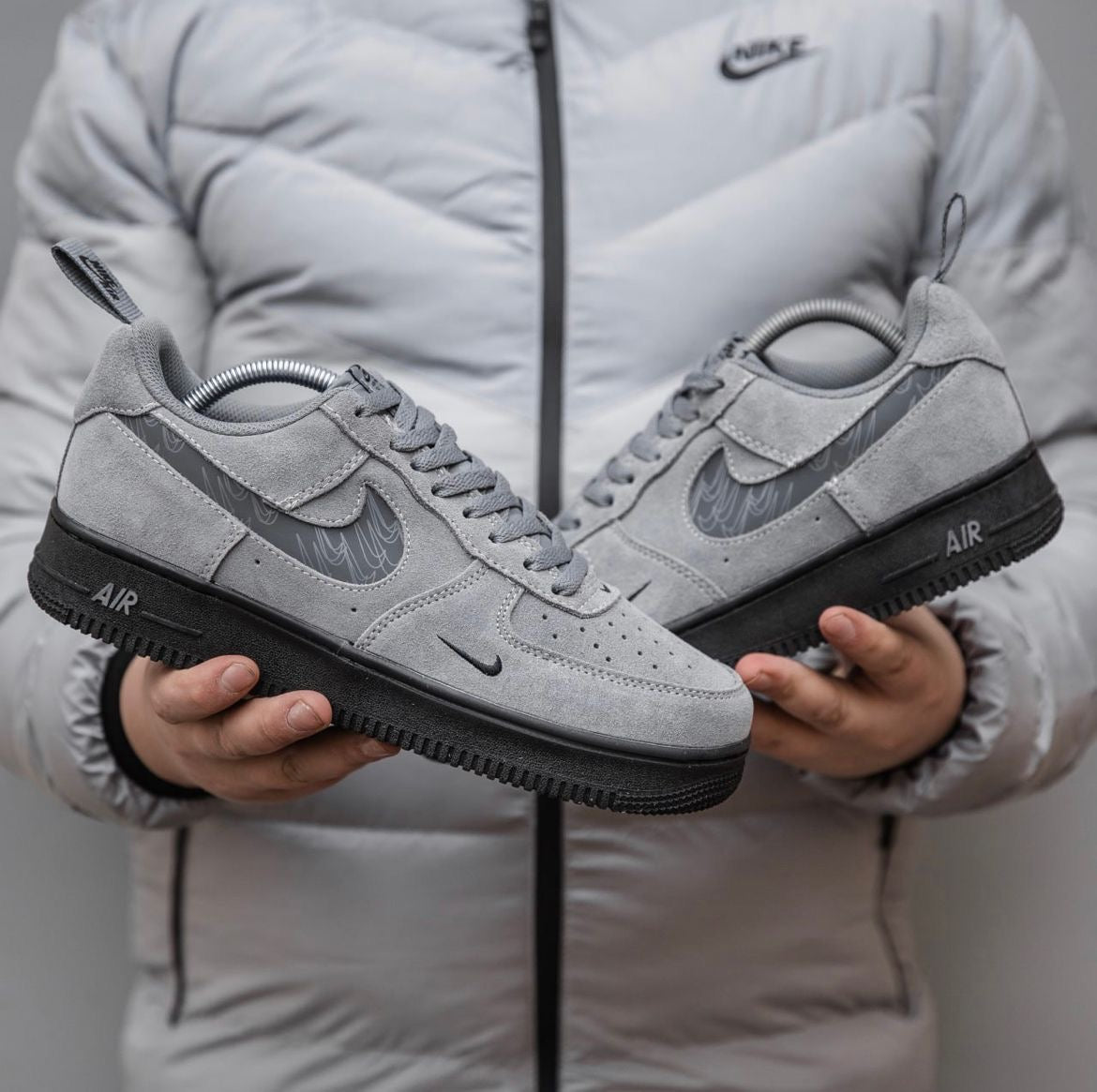 Airforce 1 ( SWOOSH COOL GREY ) 🔥