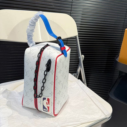 Louis Vuitton X Nba Cloakroom Dopp Kit Monogram Lv With OG Box & Dust Bag White