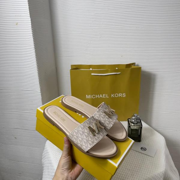 Michael_Kors_MK_Kippy_Leather_Slide_Flats_Embossed_Logoprint