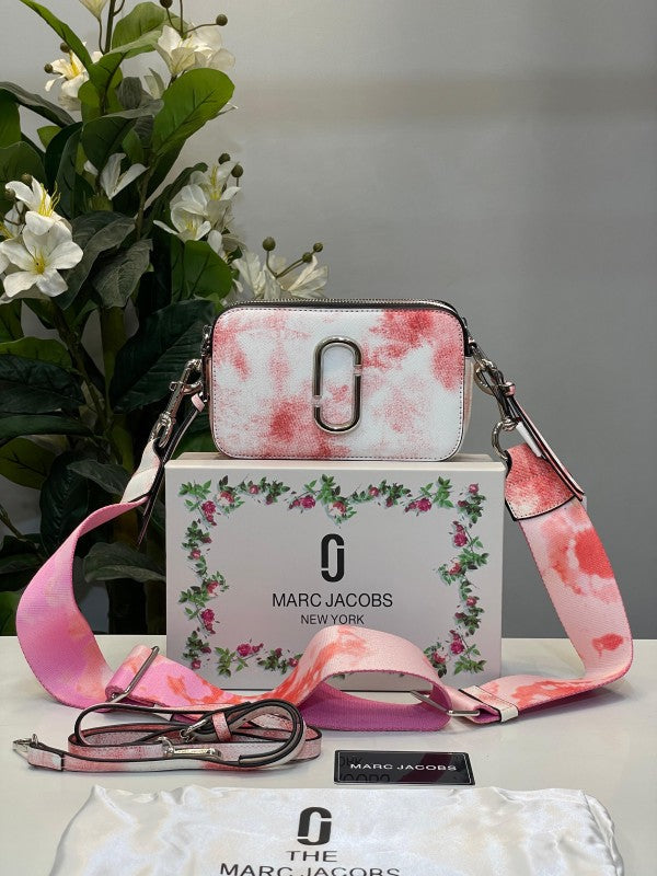 Marc Jacobs The Snap Shot Camera Sling Bag WhiteBlueRed